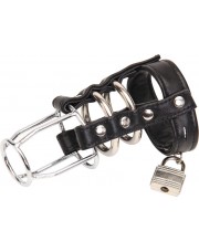 Кожена клетка за пенис "The Master"